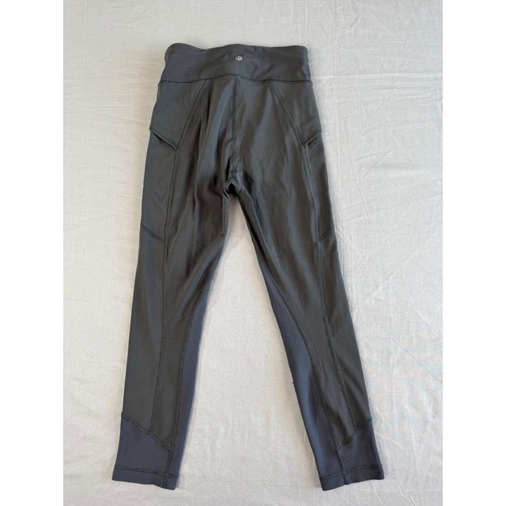 Lululemon Womens Leggings Size 4 Gray Workout Running Yoga Athletic Pants